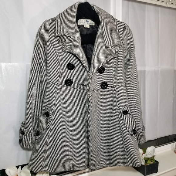 Jackets & Blazers - Women's Gray Thick Peacoat & Jacket